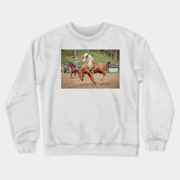 RODEOS, HORSES, COWBOYS Crewneck Sweatshirt by anothercoffee